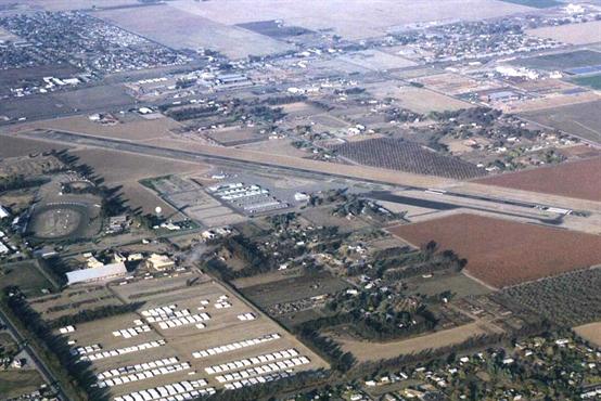 Aerial View of the Hanford Airport