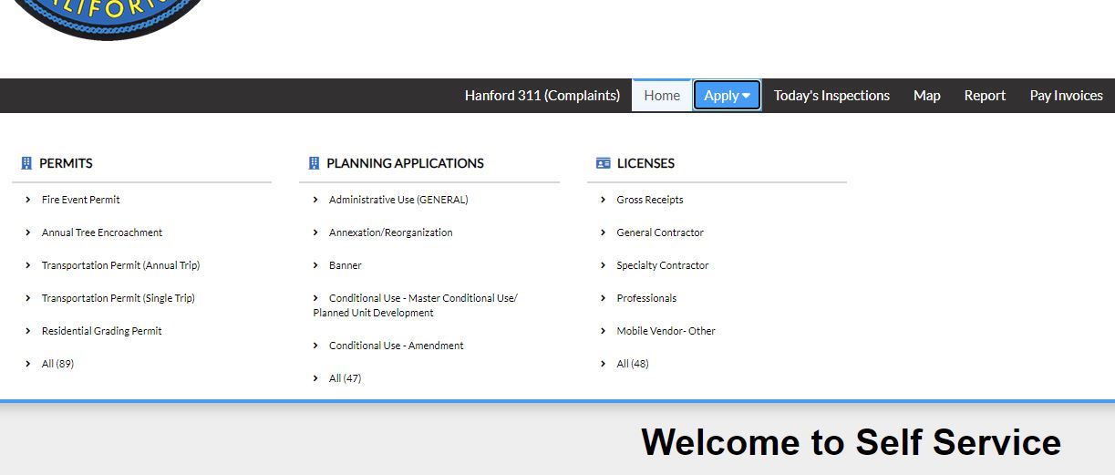 self service homepage
